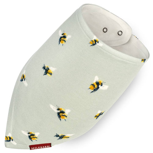 Bumblebee Bamboo Kerchief Bib by Milkbarn Kids