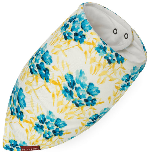 Bamboo Sky Floral Kerchief Bib