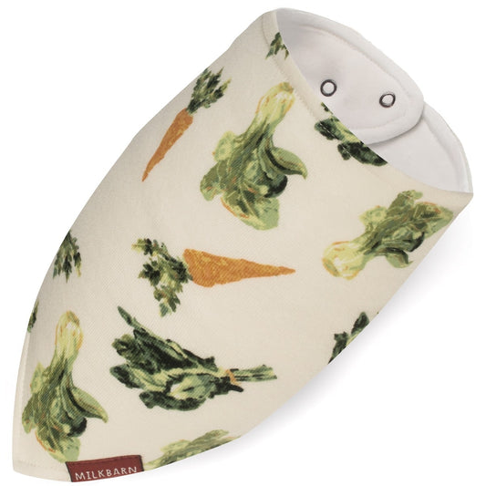 Fresh Veggies Organic Kerchief Bib by Milkbarn