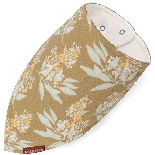 41139 - Gold Floral Kerchief Bib