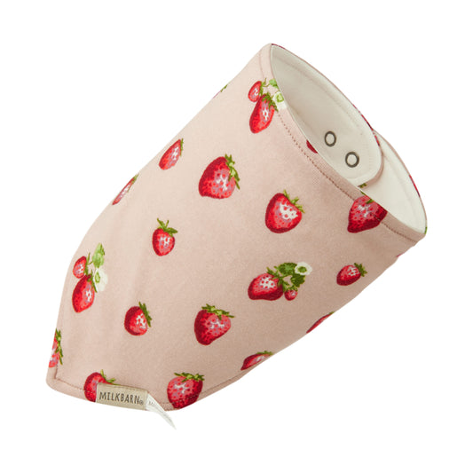 Strawberry Organic Cotton Kerchief Bib