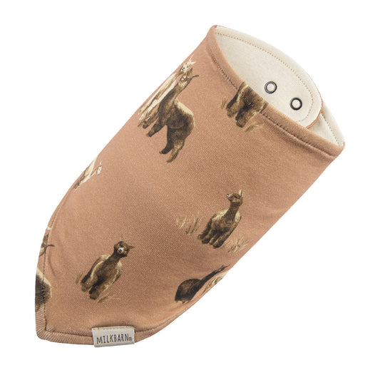 Alpaca Organic Cotton Kerchief Bib