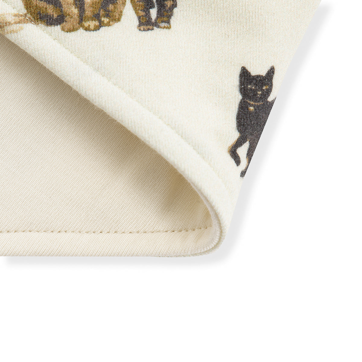 Cat Cotton Stretch Kerchief Bib