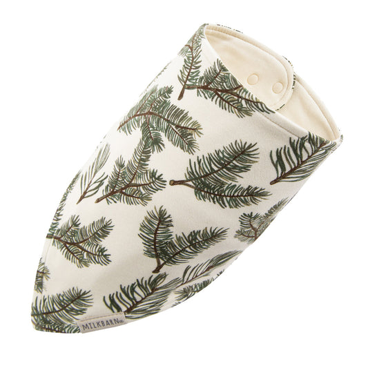 Pine Brushed Kerchief Bib