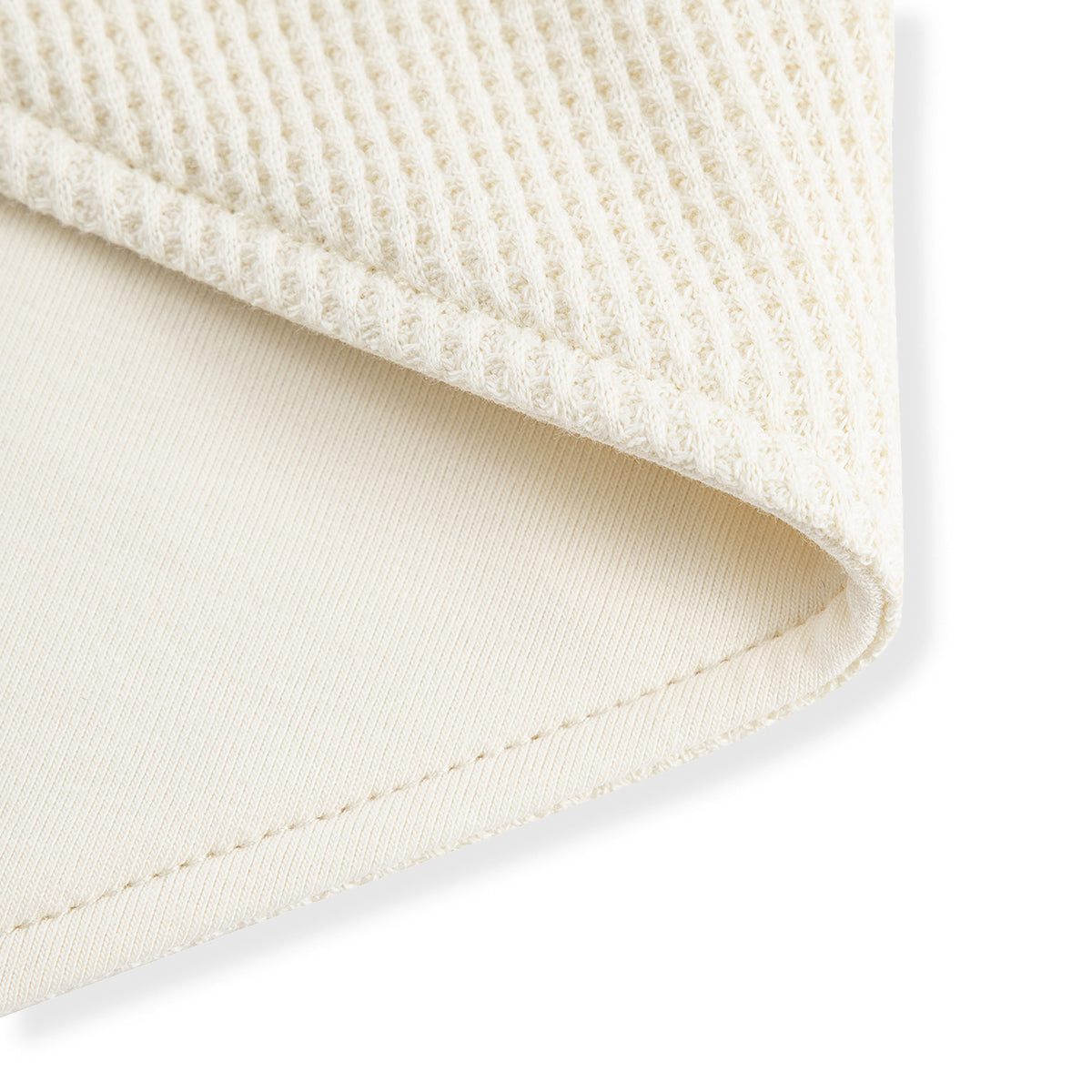 Vanilla Waffle Kerchief Bib