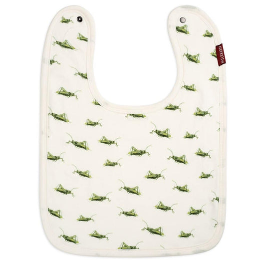 Grasshopper Organic Cotton Traditional Bib by Milkbarn Kids