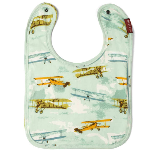 Vintage Planes Organic Traditional Bib