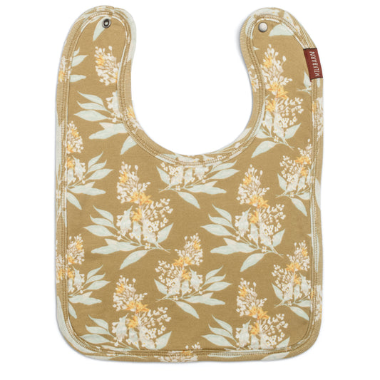 42139 - Gold Floral Traditional Bib