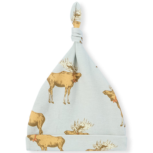Organic Cotton Knotted Beanie Moose