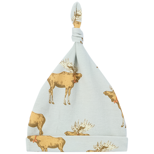 Organic Cotton Knotted Beanie Moose