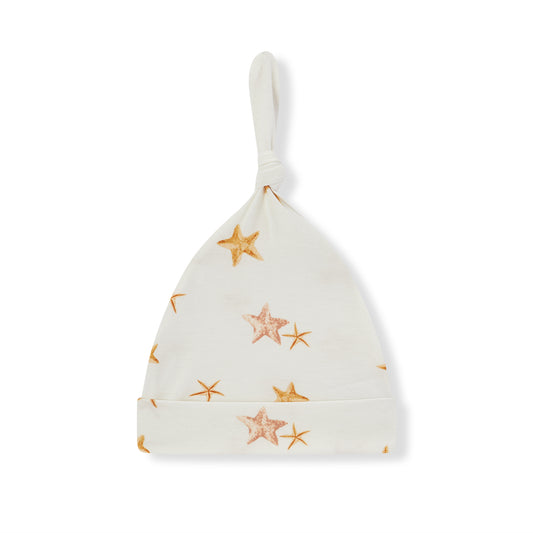 starfish dreams luxe stretch knotted beanie hat