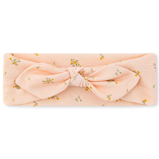 Organic Cotton Knotted Headband Dainty Floral