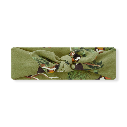 Toucan Cotton Stretch Knotted Headband