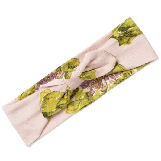 Milkbarn Headband in Organic Artichoke print