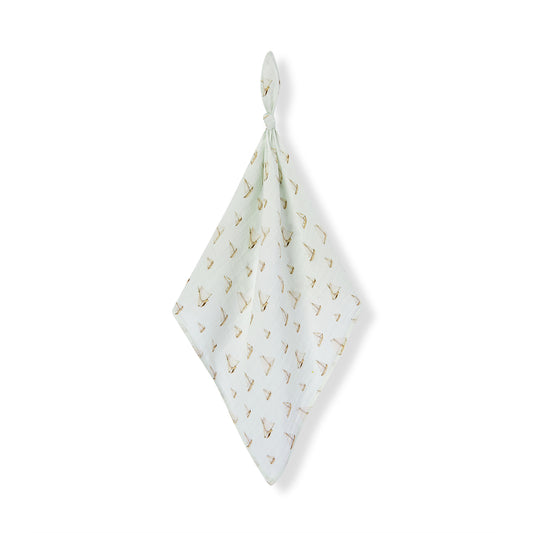 sailboat melody organic cotton two piece burp cloth set