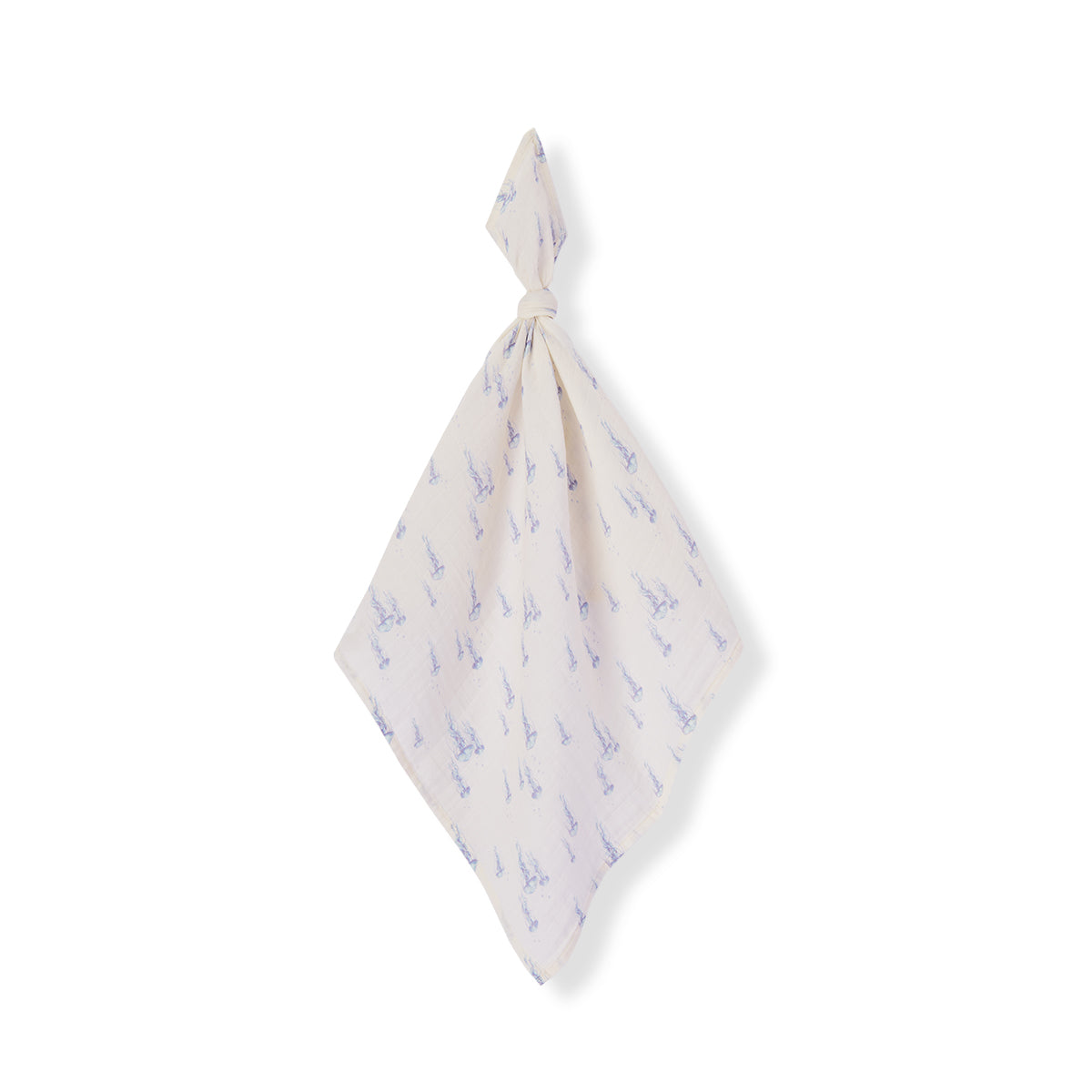 sunset jellyfish organic cotton two piece burp cloth set