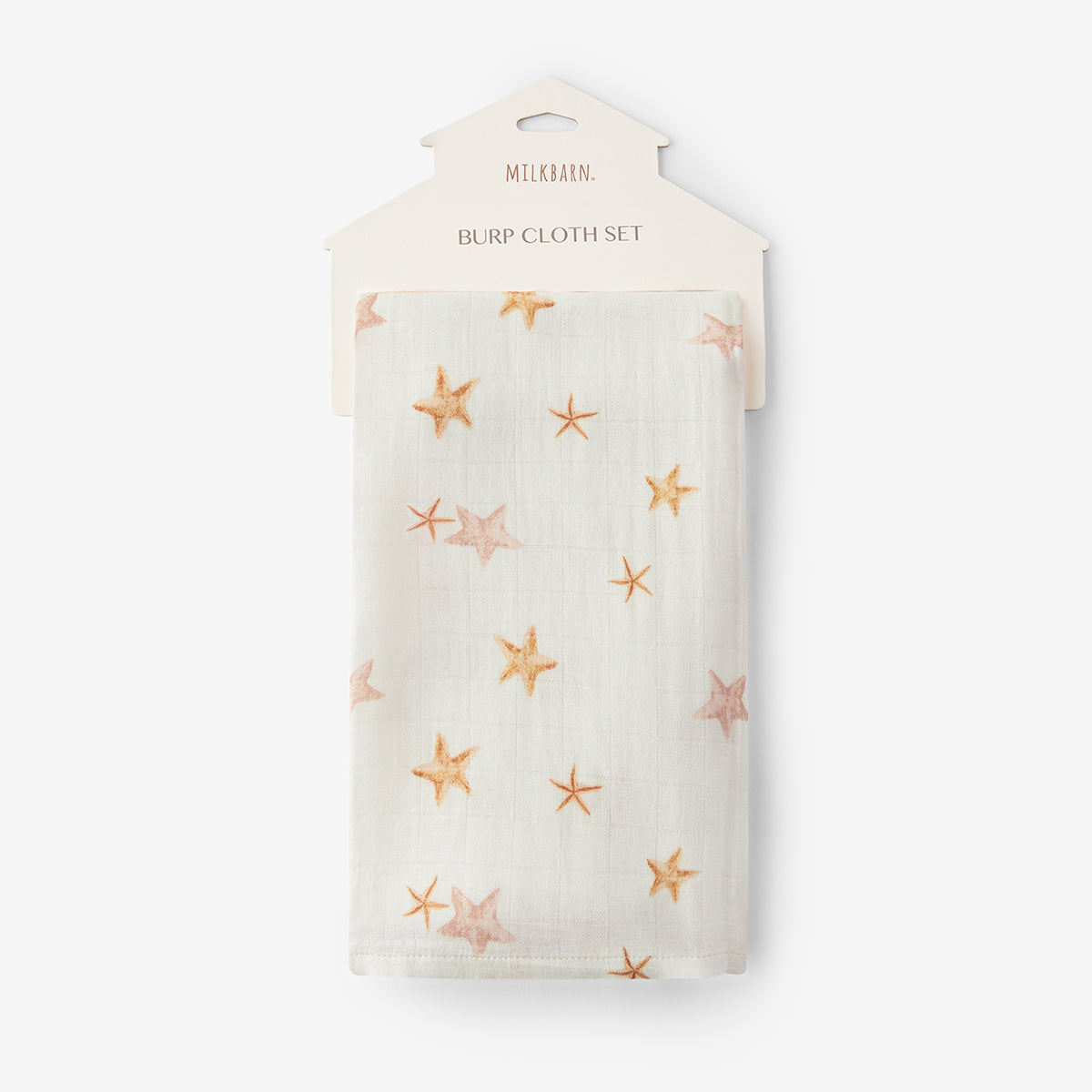Starfish Dreams Bamboo Two-Piece Burp Cloth Set