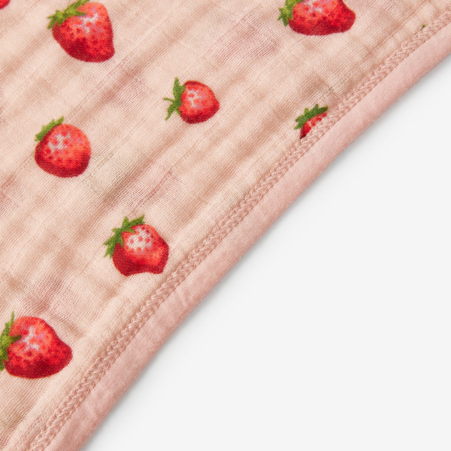 Strawberry Organic Hooded Swaddle Blanket