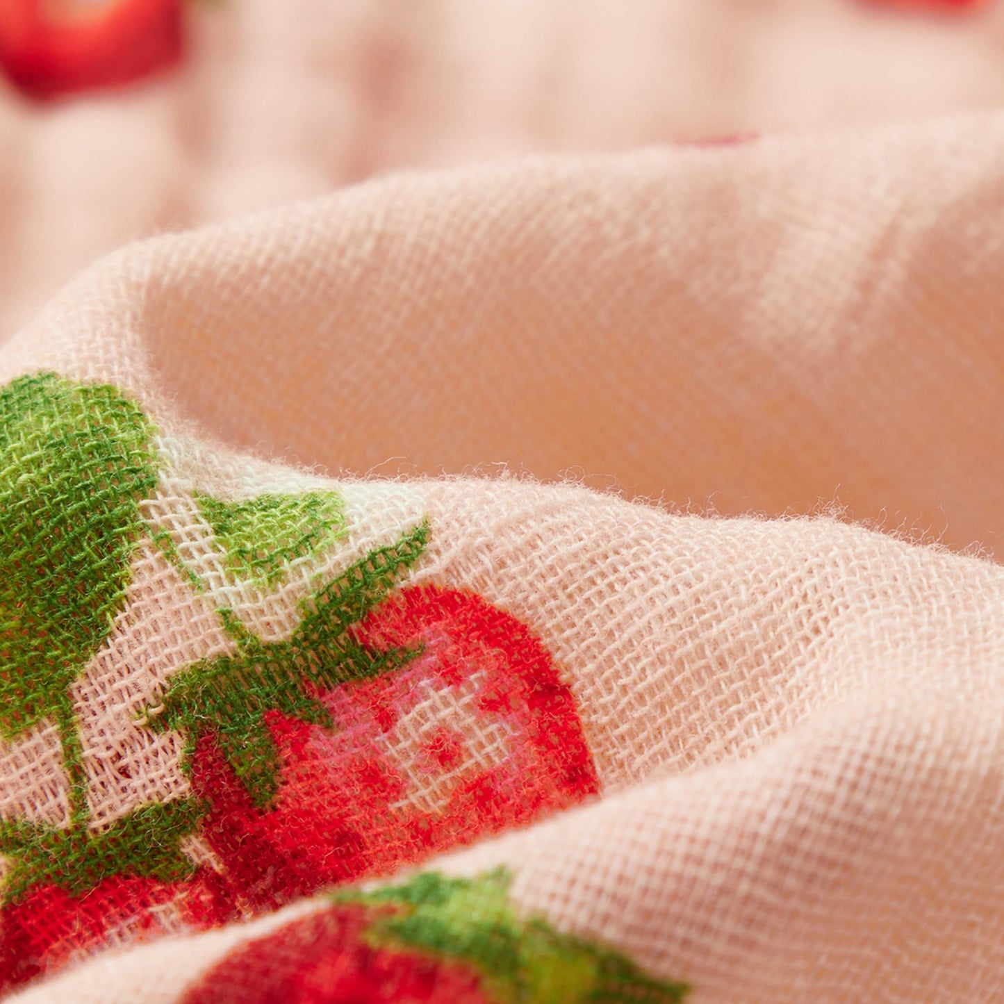 Strawberry Organic Hooded Swaddle Blanket