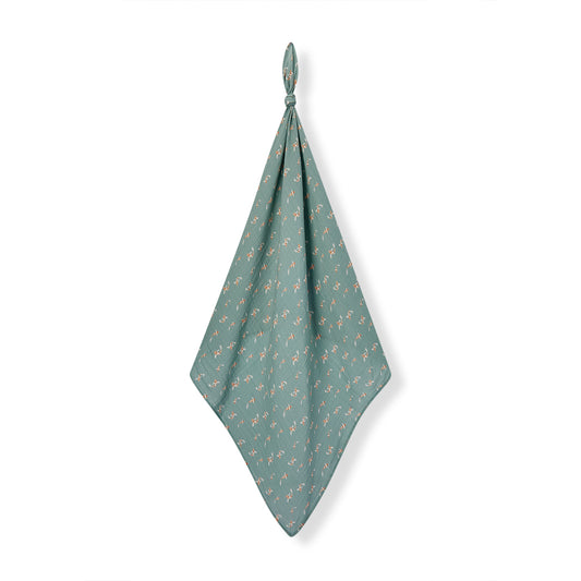 swimming koi organic cotton swaddle