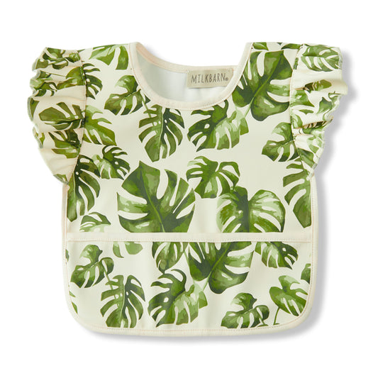 Island Leaf Ruffle Pocket Bib