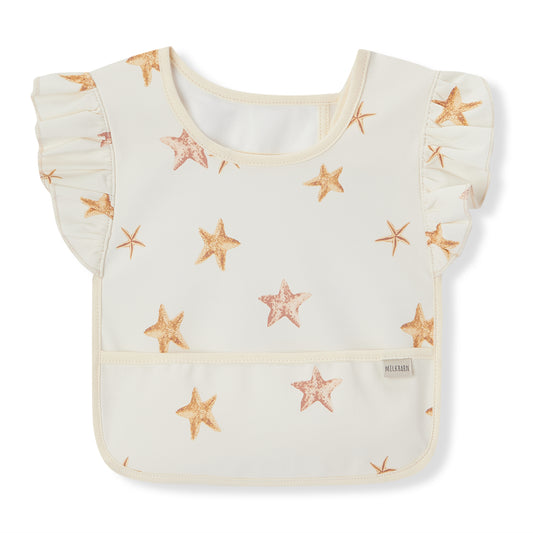 starfish dreams ruffle pocket bib