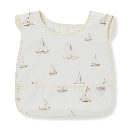 sailboat melody sleeveless pocket bib