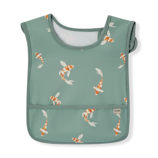 swimming koi sleeveless pocket bib