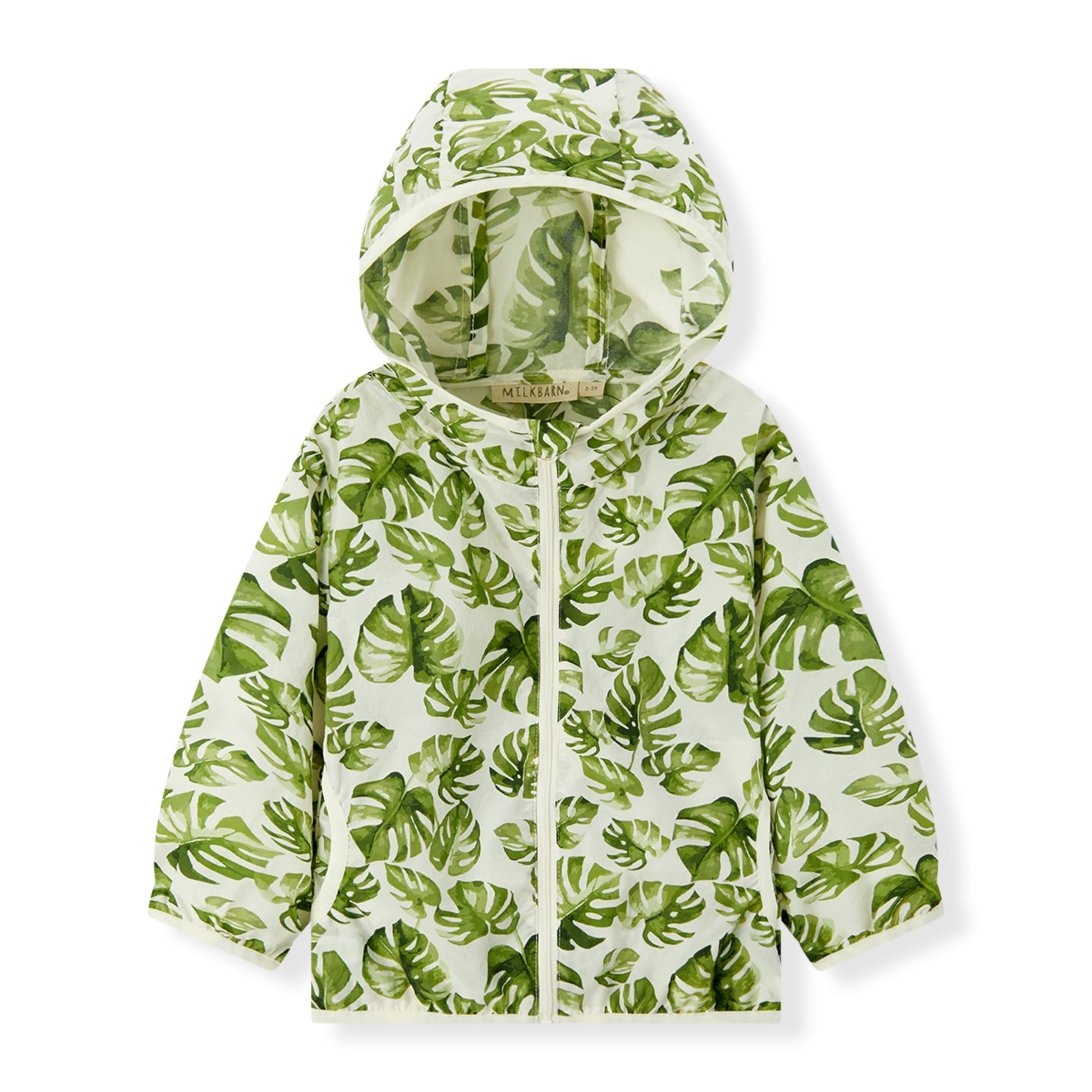 infant summer jackets Island Leaf Hooded Sun Shield Windbreaker Jacket 2-3T
