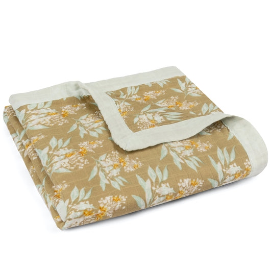 64139 - Gold Floral Big Lovey Folded