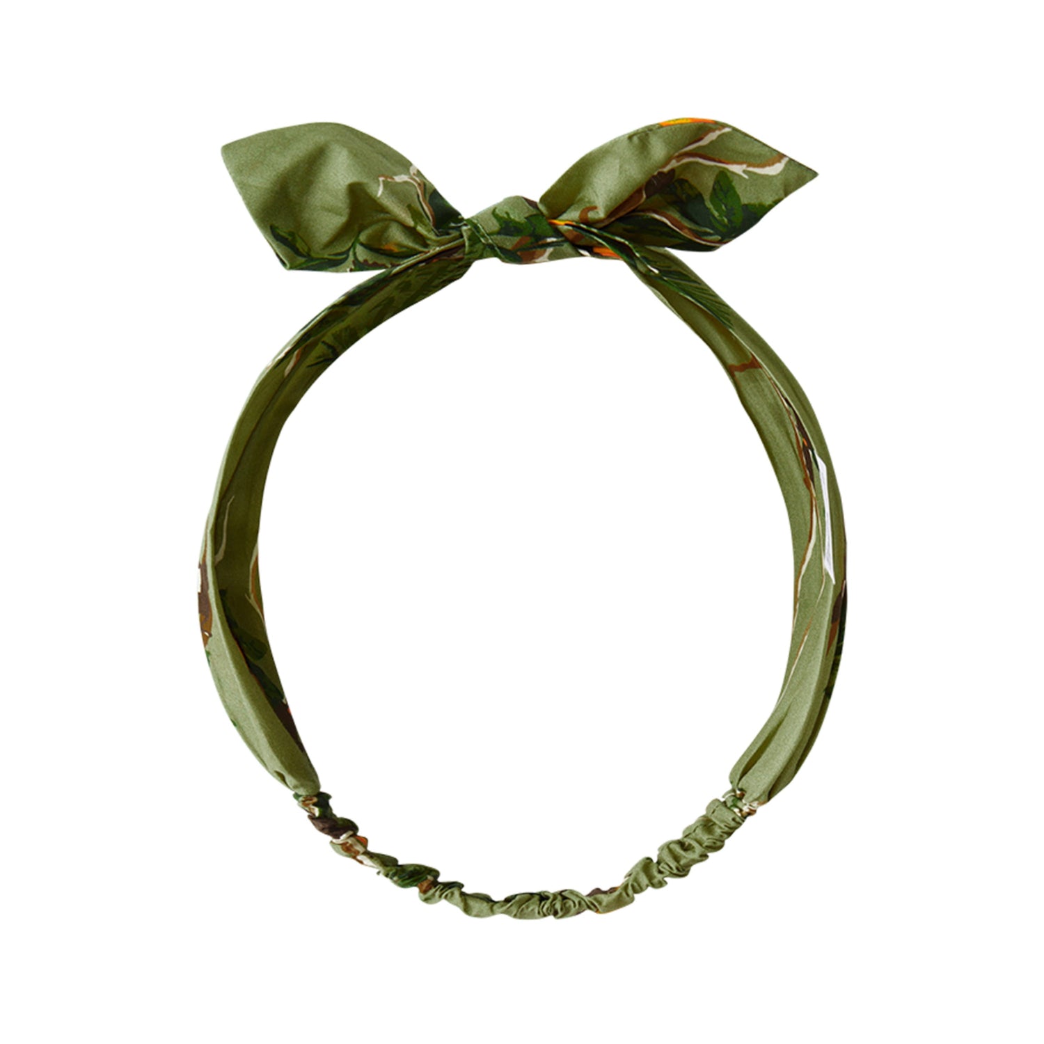 Milkbarn Kids Cotton Bow Twist Knotted Headband baby Accessories Headband in Toucan fabric Front