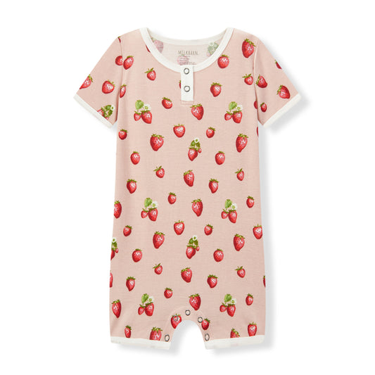 Strawberry Organic Cotton Shortall