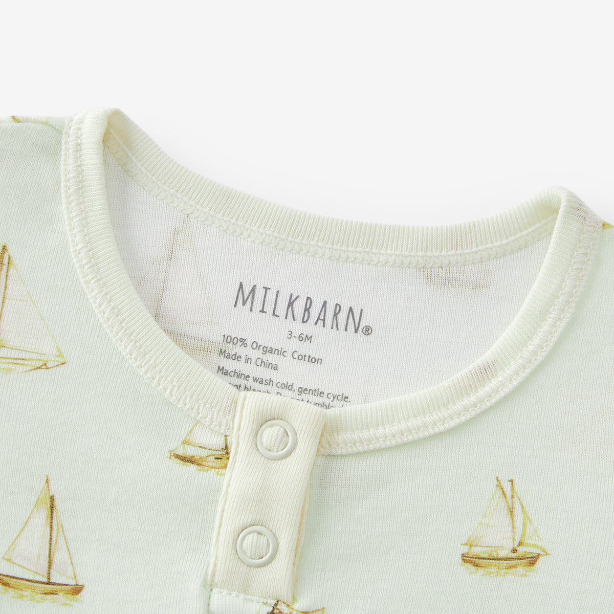 sailboat melody organic cotton shortall