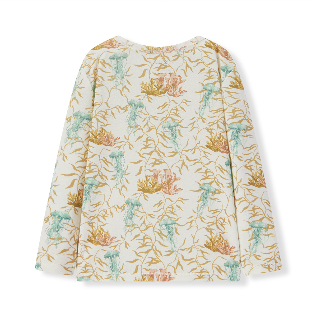 under the sea organic cotton long sleeve two piece pajama set