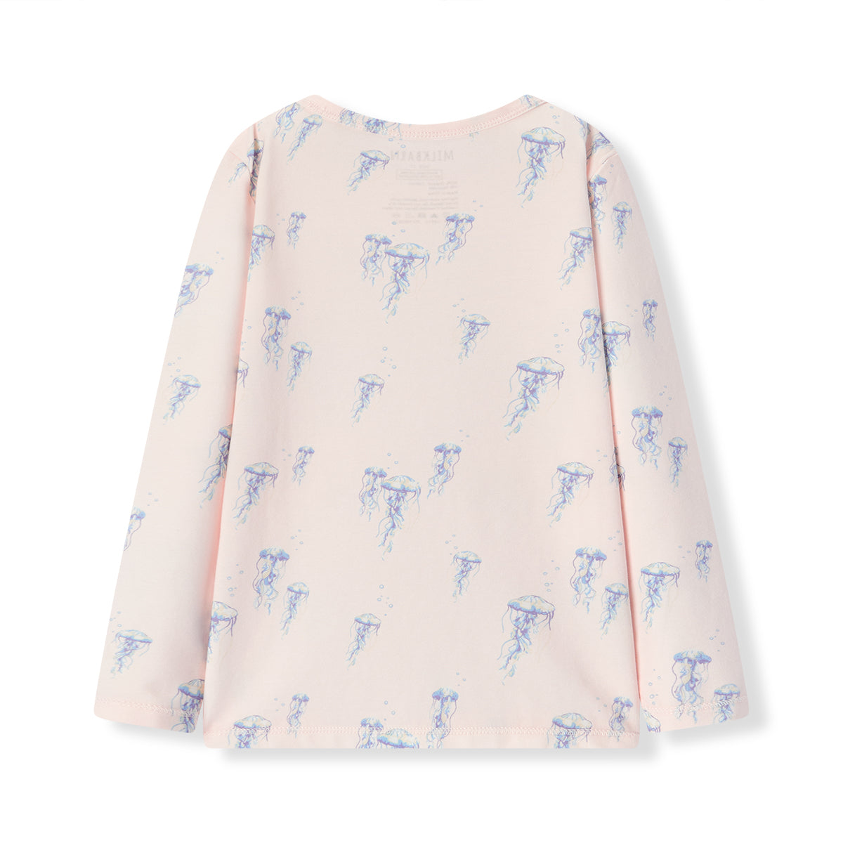 sunset jellyfish cotton stretch long sleeve two piece pajama set