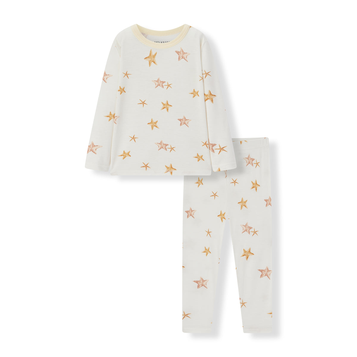 starfish dreams luxe stretch long sleeve two piece pajama set