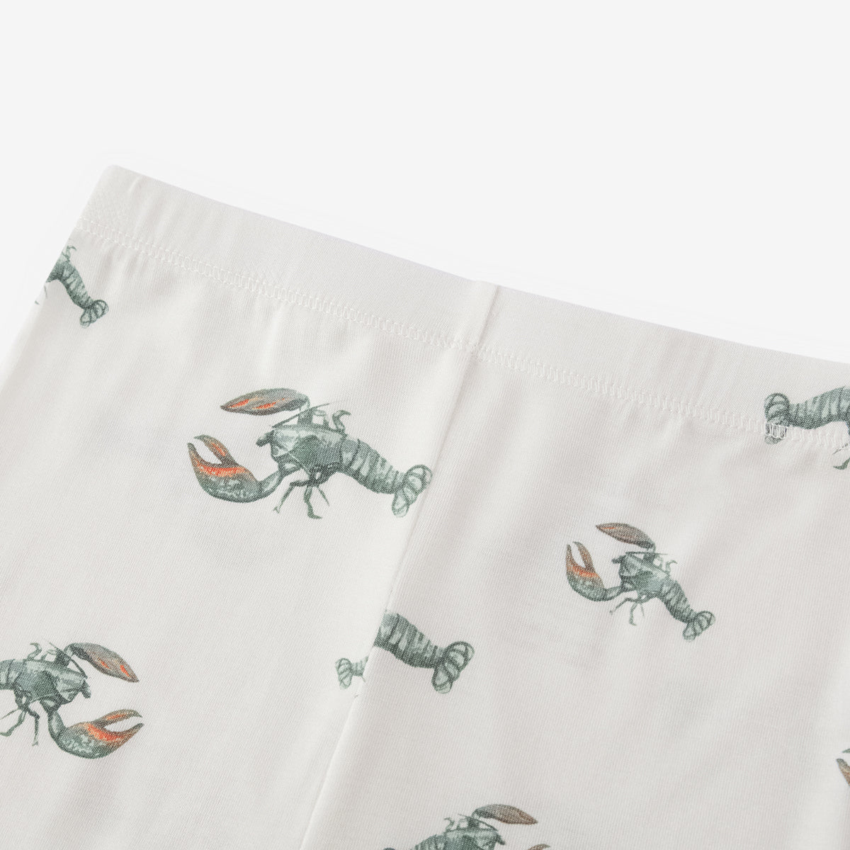 Mint Lobster Luxe Stretch Long Sleeve Two Piece Pajama Set