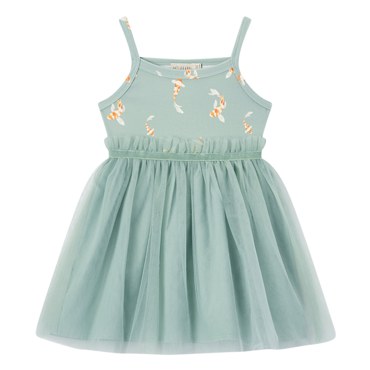 swimming koi cotton stretch ballet dress