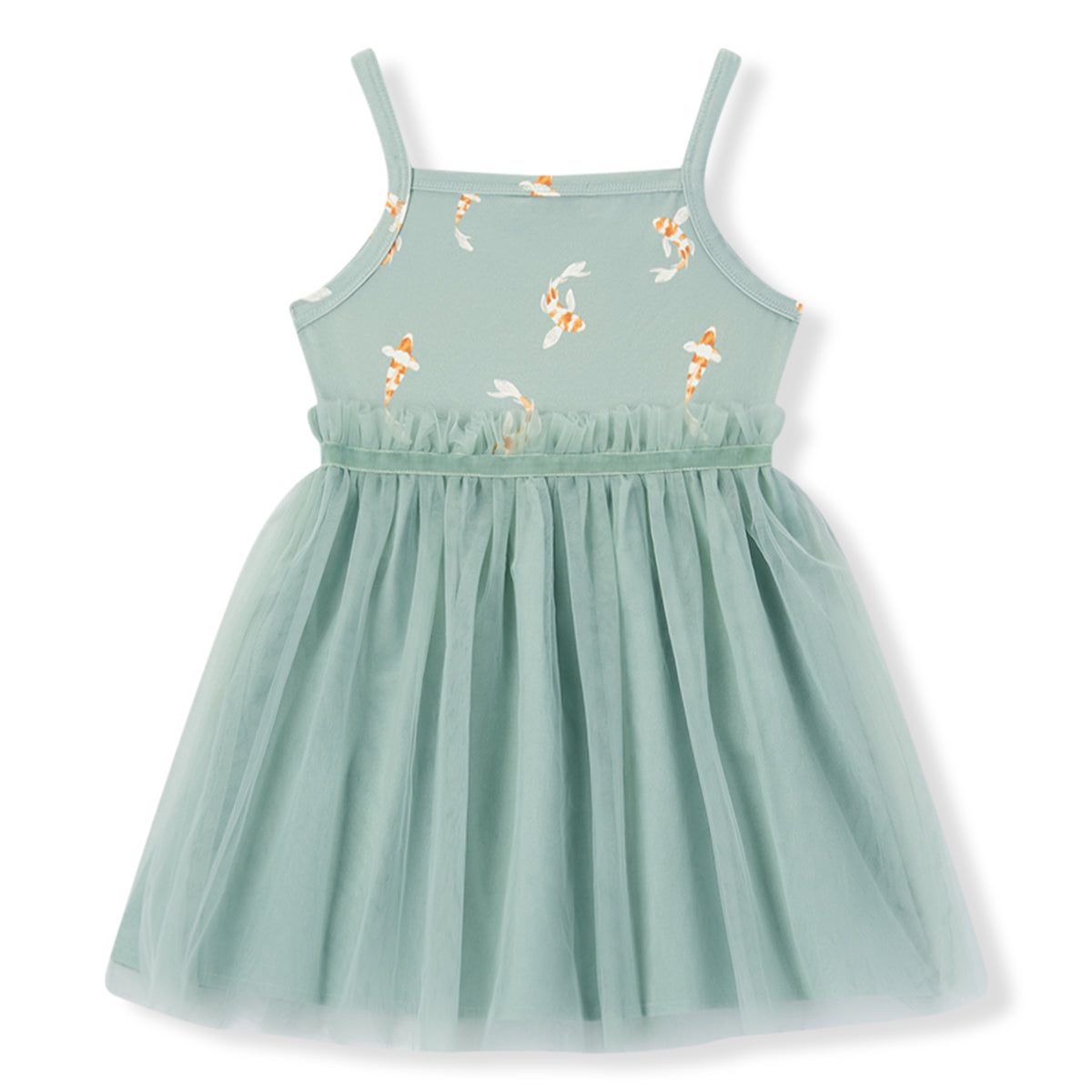 swimming koi cotton stretch ballet dress