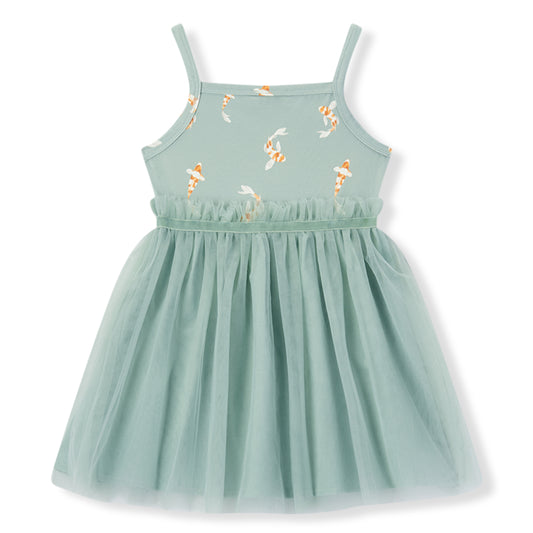 swimming koi cotton stretch ballet dress
