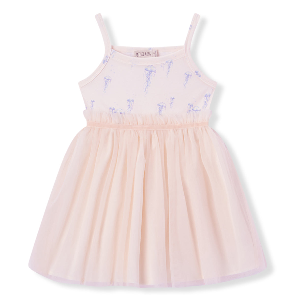 sunset jellyfish cotton stretch ballet dress