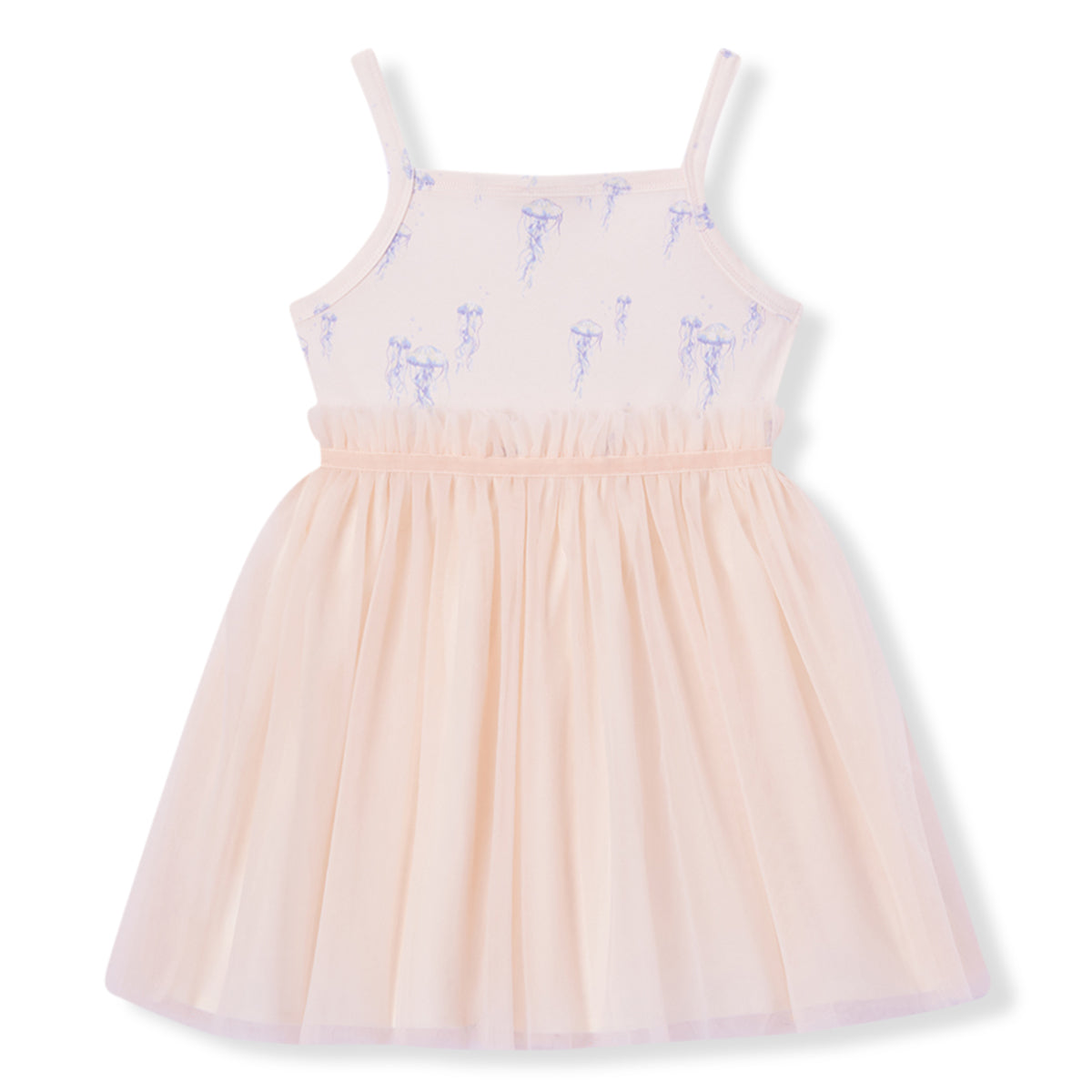 sunset jellyfish cotton stretch ballet dress