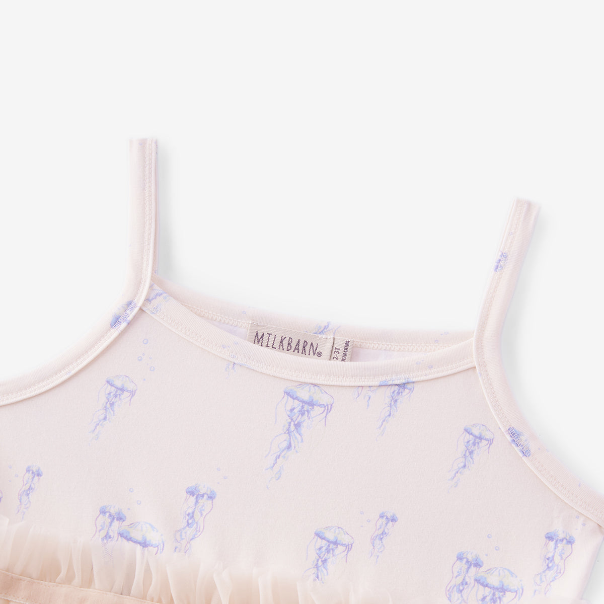 sunset jellyfish cotton stretch ballet dress