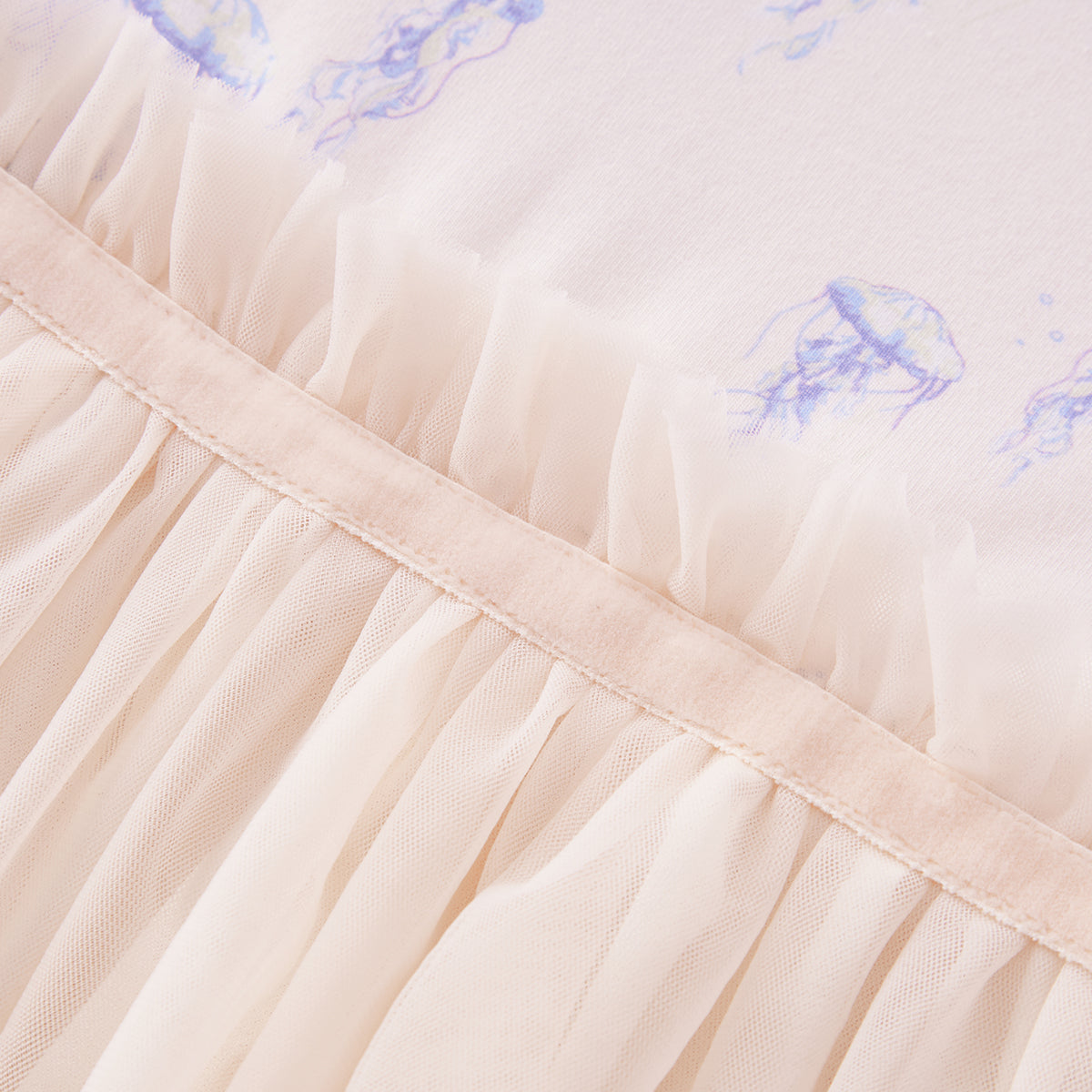 sunset jellyfish cotton stretch ballet dress