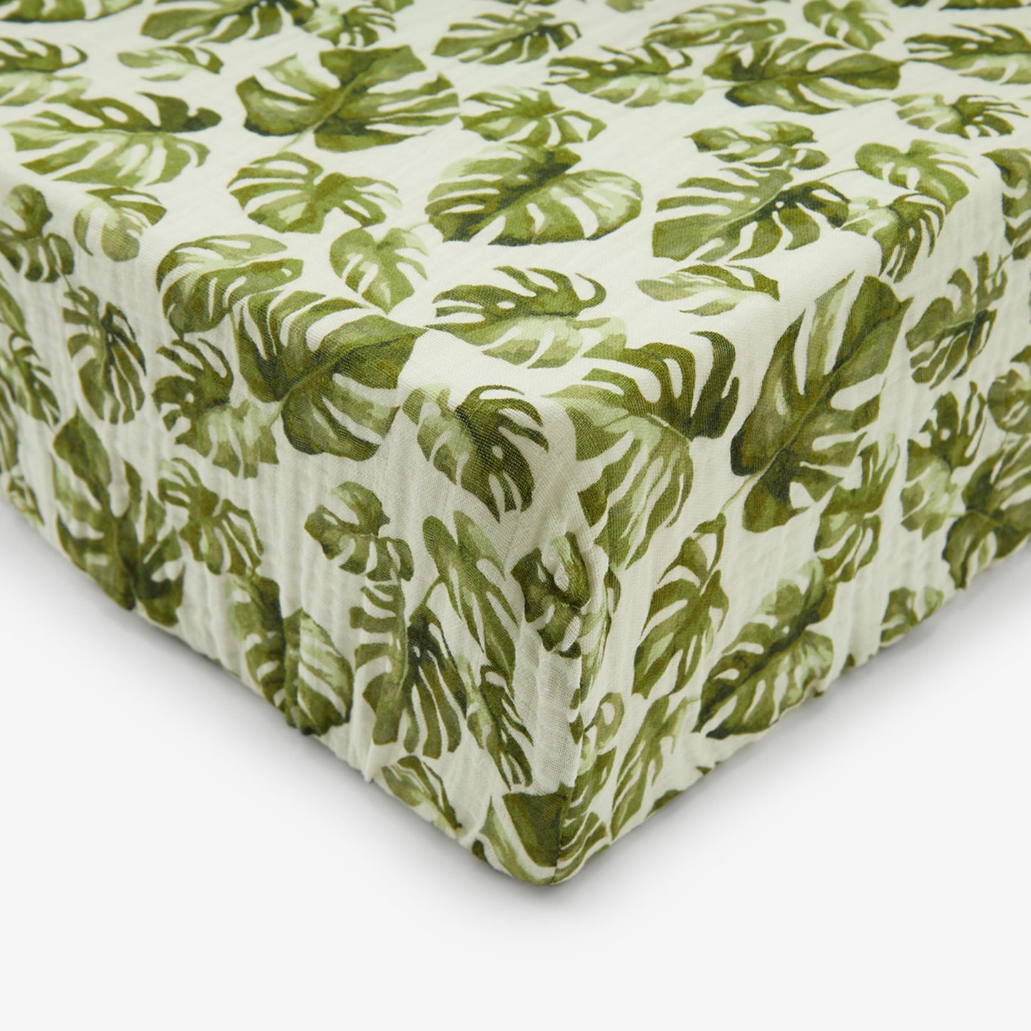 Island Leaf Organic Cotton Crib Sheet