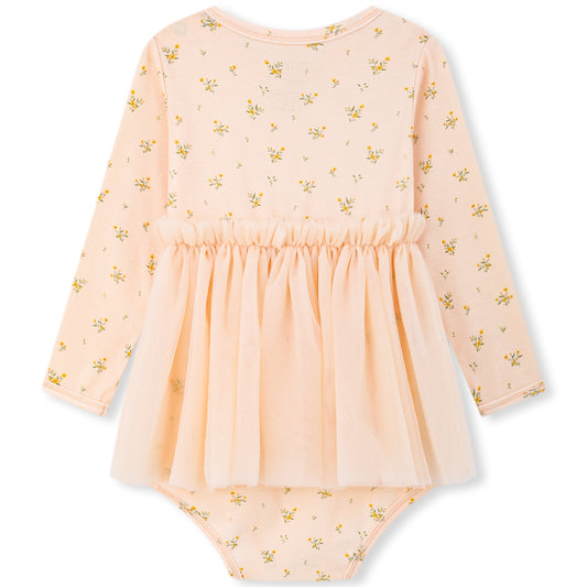 Organic Cotton Ballet Dress One Piece Dainty Floral