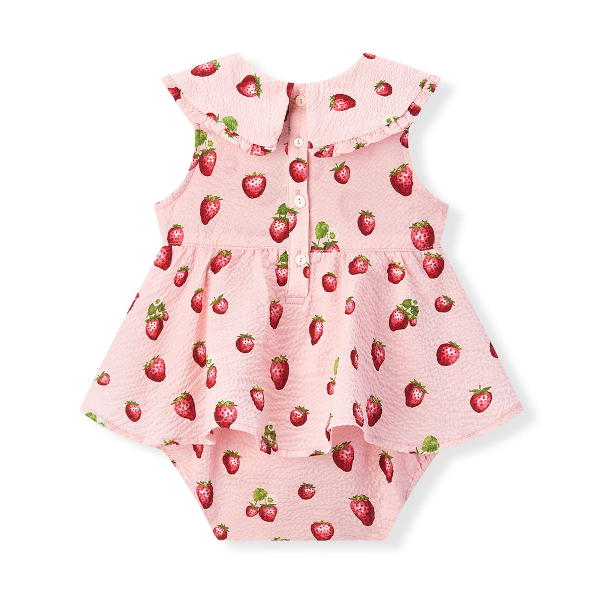 Strawberry Ruffle Strap Dress