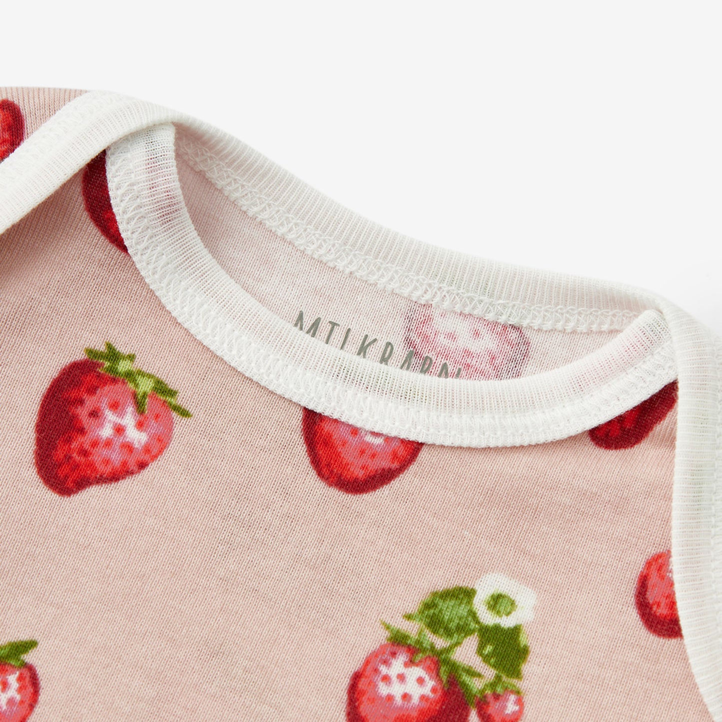 Strawberry Organic Cotton Newborn Gown & Hat Set