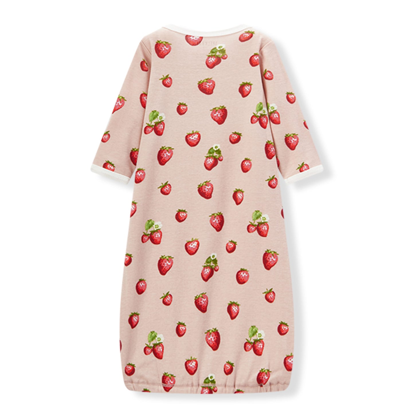 Strawberry Organic Cotton Newborn Gown & Hat Set