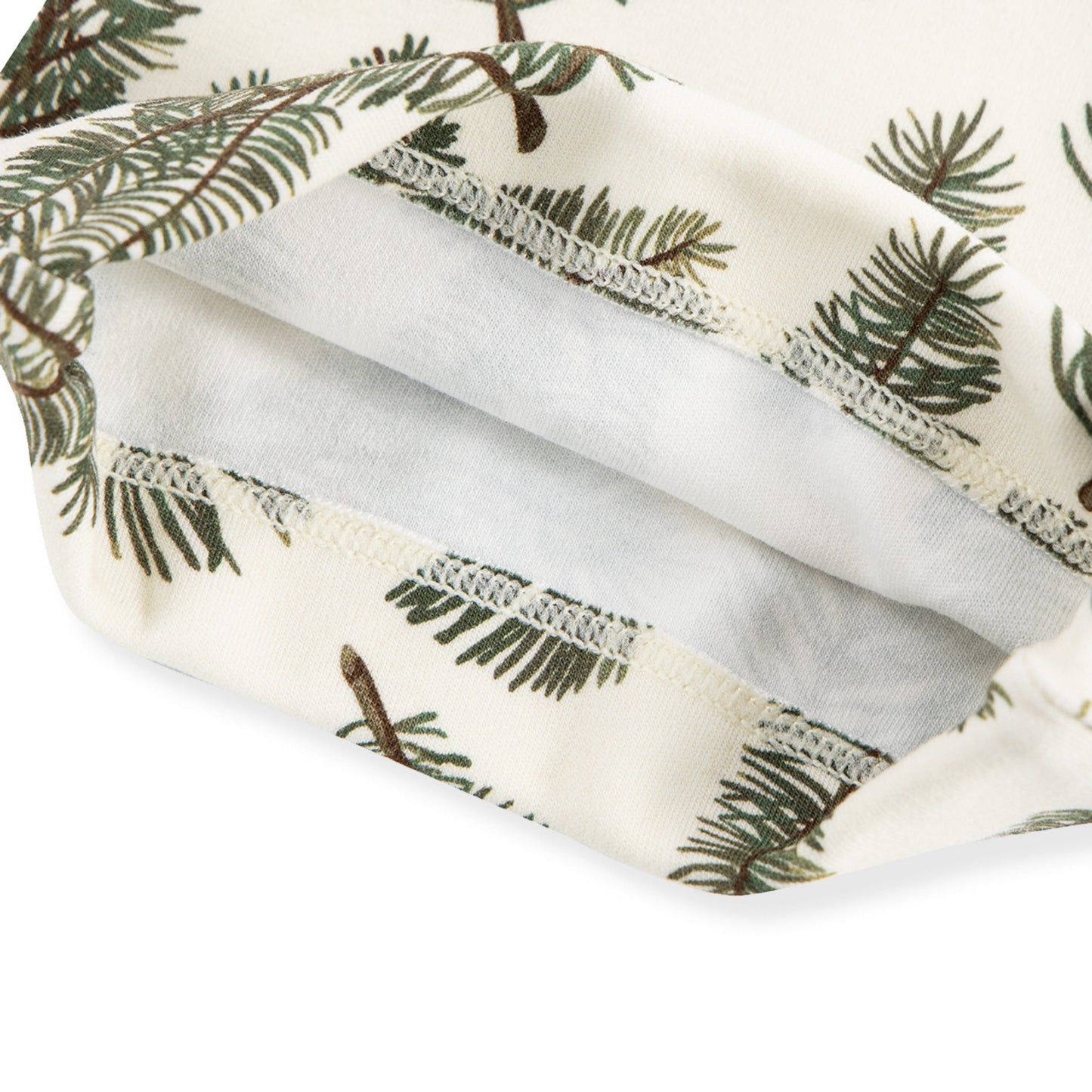 Pine Brushed Newborn Gown & Hat Set